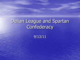 Delian League and Spartan Confederacy