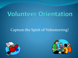 Volunteer Orientation - the School District of Palm Beach County