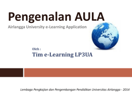 Pengguna AULA yang berperan sebagai peserta e