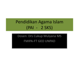 Pendidikan Agama Islam (PAI - 2 SKS)
