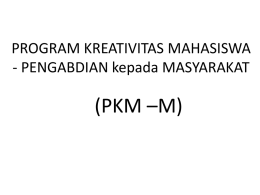 PKM-M - Bagian Akademik Kemahasiswaan Universitas Mercu