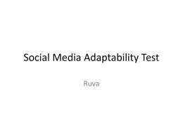 Social Media Adaptability Test