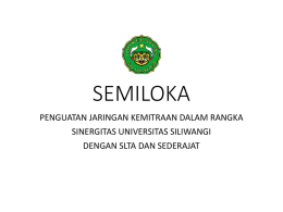 SEMILOKA - pmb unsil - Universitas Siliwangi