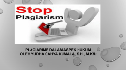 Plagiarism - Universitas Gadjah Mada