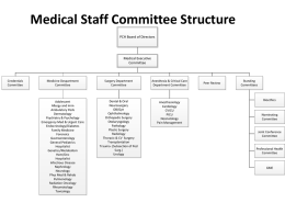 Medical Staff Committee Structure