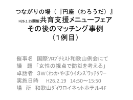 （土） ３W（和歌山ウィメンズワッチタワー）