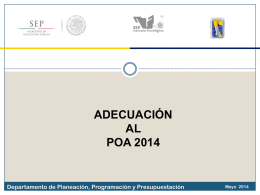 adecuación al poa 2014 - Instituto Tecnológico de Mexicali
