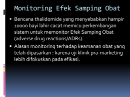 Monitoring Efek Samping Obat