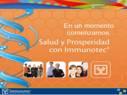 presentacion immunotec 333 Mario Huerta Plan