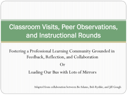 Classroom Observations - PLC-PLT