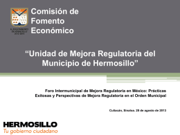 Presentación Ayuntamiento Hermosillo