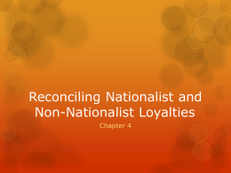 Reconciling Nationalist and Non