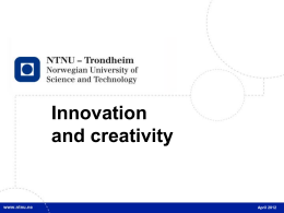 Innovation and creativity