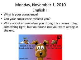 Monday, November 1, 2010 English II