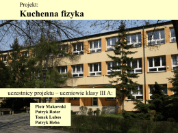 Kuchenna fizyka - gm4siemianowice.edu.pl
