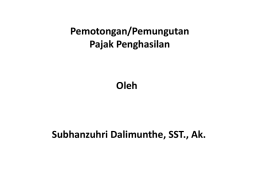 PPh Pasal 22 - STMIK DHARMAPALA RIAU