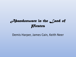 Abandonware in the Land of Pirates