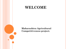 PFS - Maharashtra Agricultural Competitiveness Project