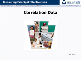 PDE Correlation Data Presentation
