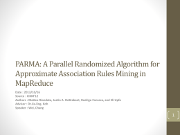 A Parallel Randomized Algorithm for Approximate Association Rules