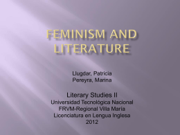 Feminism and Literature PPP