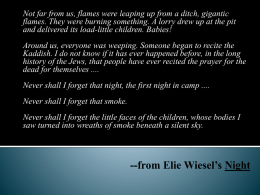 --from Elie Wiesel*s Night