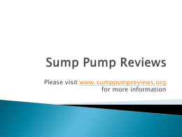ppt - Sump Pump Reviews