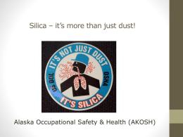 Alaska OSH Silica Standard Updates - Midnight Sun Chapter