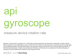 api gyroscope - TouchDevelop