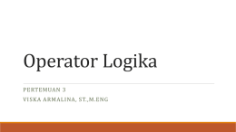 Pertemuan3_Operator Logika_Fix