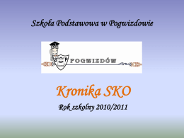 Kronika_SKO - Szkoła Podstawowa w Pogwizdowie