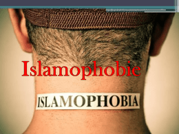 Islamophobie - Le FLE avec Ludovic