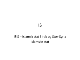 IS - islamsk stat