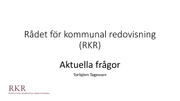 RKR - Sveriges Kommuner och Landsting
