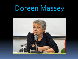 Doreen Massey - Geograf&iacute;a del g&eacute;nero