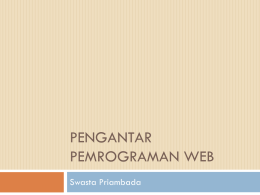 penganar web design (html)