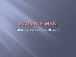 Historical context and allusions in Invisible Man
