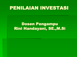 Penilaian Investasi