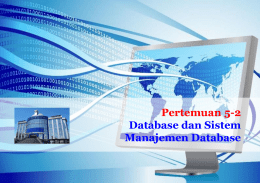5-2 Database dan Sistem Manajemen database