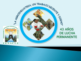 Realidad y problemática SST FENACLE Ecuador (Archivo PPTX)