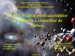 Carbonul - Facultatea de Fizică şi Inginerie