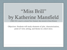 *Miss Brill* by Katherine Mansfield