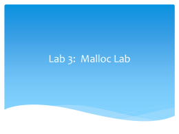 Lab 5: Malloc Lab