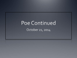 Poe Continued