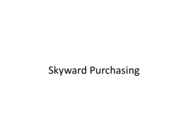 Skyward Purchasing Entry