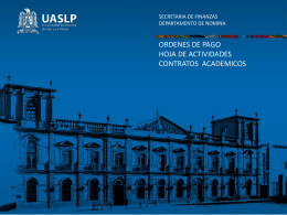 nomina y convenios - Universidad Autónoma de San Luis Potosí
