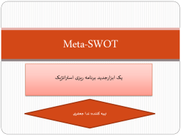 Meta-SWOT یک ابزار جدید برنامه ریزی استراتژیک (نسخه پاورپوینت)