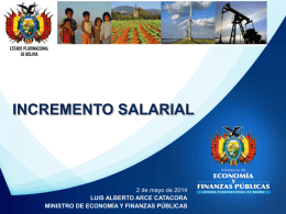 Salario Mínimo Nacional - Ministerio de Economía y Finanzas