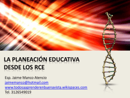 planeación educativa - Todos a Aprender en Buenavista Córdoba