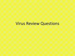 Virus Review Questions & Answers